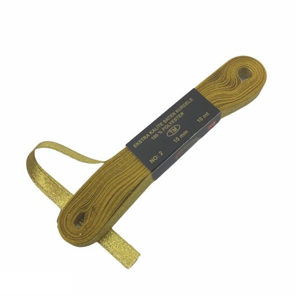 Simli Saten Kurdele (1 cm / 10 mt )