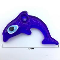 Nazar Boncuğu Yunus Balığı ( Cam&Delikli) 