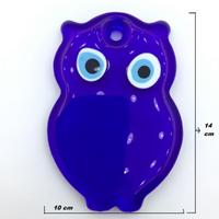 Nazar Boncuğu Baykuş Modeli ( Cam&Delikli)